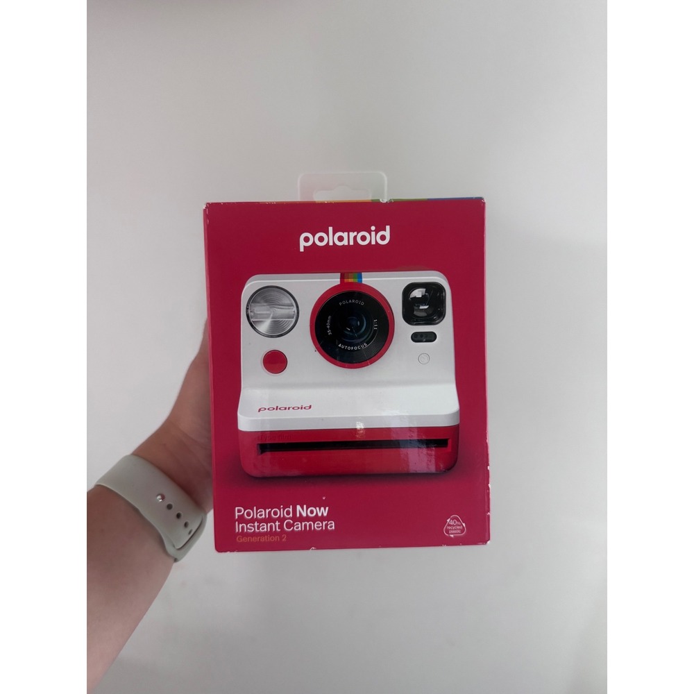 Polaroid Now Generation 2 Instant Camera Red Autofocus i-Type 600 Film NEW